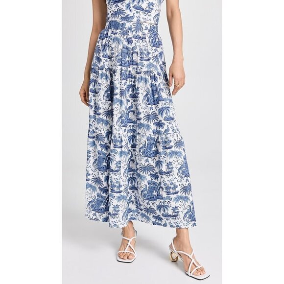 💕STAUD💕 Sea Skirt ~ Yellow Toile 4 NWOT - Picture 11 of 13